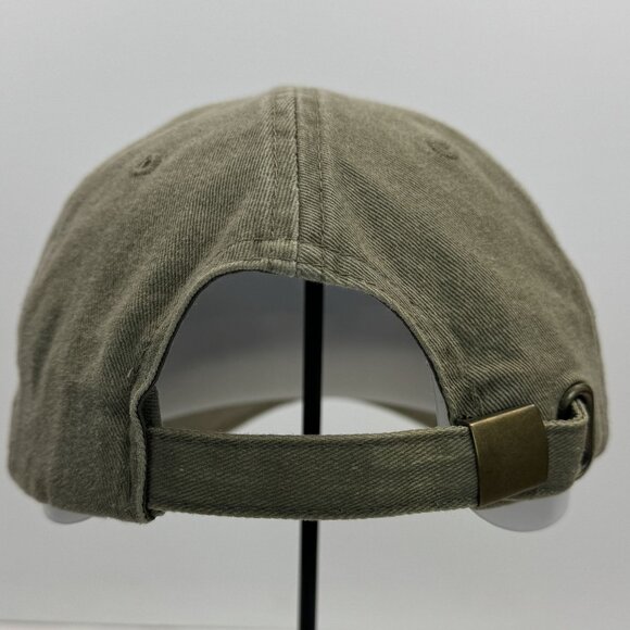 Disney Parks Mickey Mouse Hat Distressed Olive Green Baseball Cap Adjustable - Picture 3 of 10
